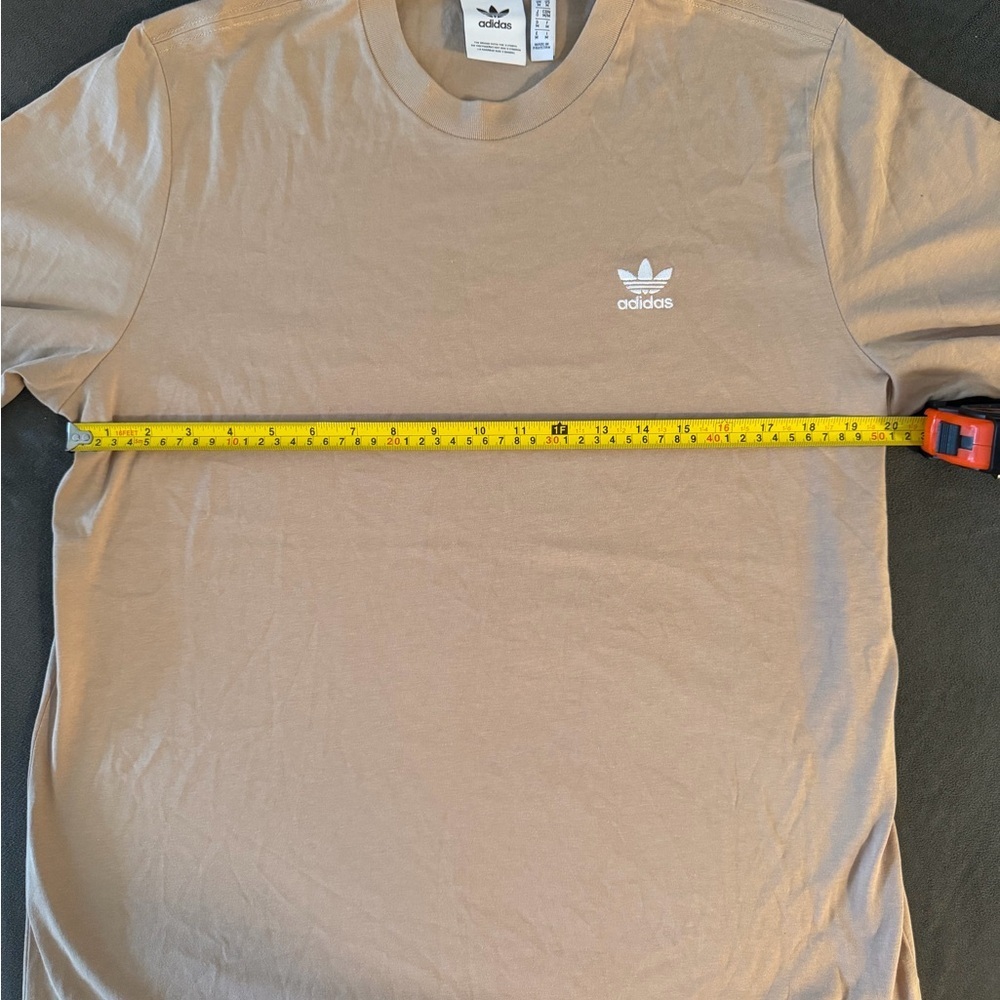 Adidas Men's Beige Short Sleeve Tee M - Picture 4 of 5